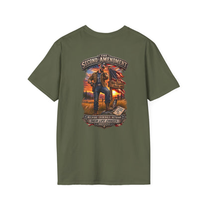 Veteran Tribute T-Shirt— American Flag Sleeve Patriotic Military T-SHirt