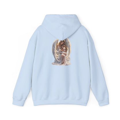 Angel Mother & Child Hoodie – Serene Guardian Graphic Hoodie - personalized