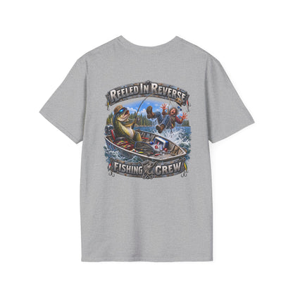 Fishing T-Shirt — "Reeled in Reverse" Graphic