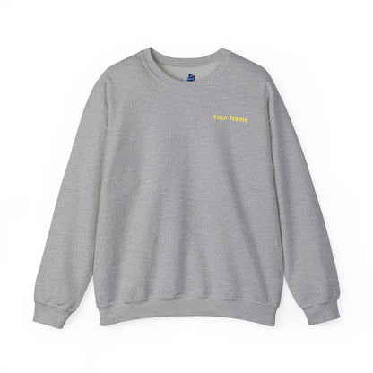 Religious Choir Scene Crewneck Sweatshirt — Church Service Illustration - Personalized