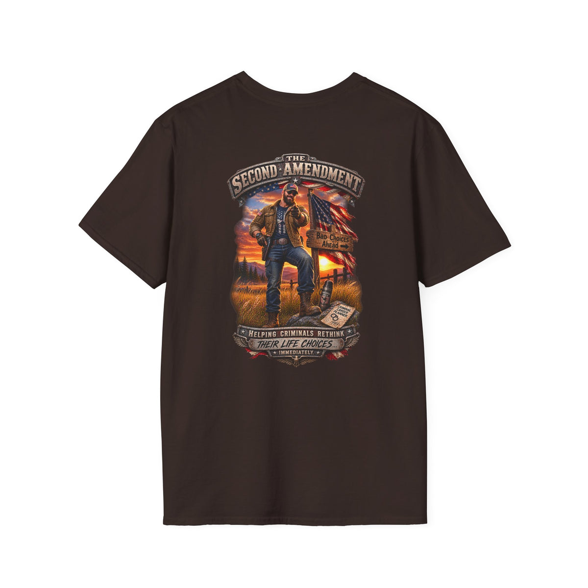 Veteran Tribute T-Shirt— American Flag Sleeve Patriotic Military T-SHirt