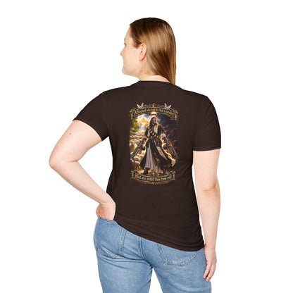 Hoodie: Gothic Angel Guardian Back Print T-Shirt – Dark Fantasy Streetwear