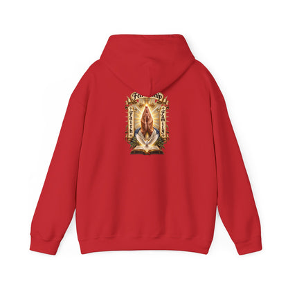 Prayer Hands Hoodie — Vintage Sacred Heart Religious Hoodie - Personalized