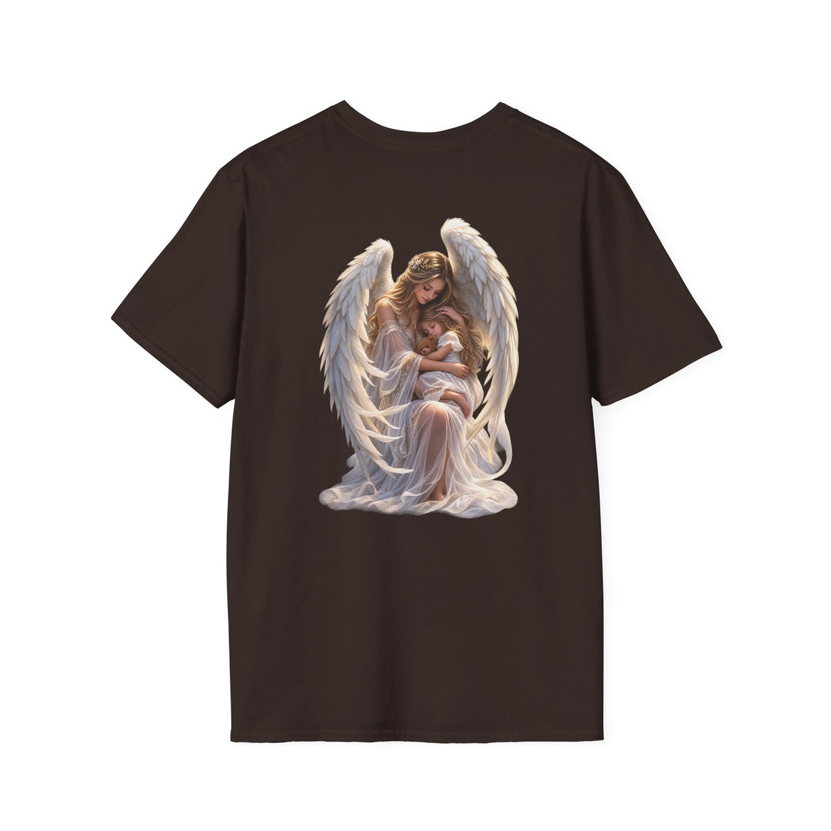Angel Mother & Child T-Shirt – Serene Guardian Graphic T-Shirt