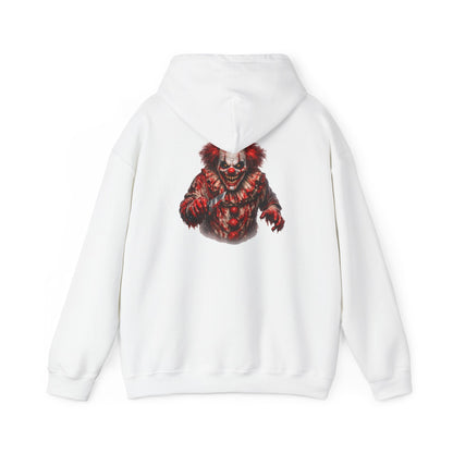 Horror Clown Bear Hoodie — Creepy Bloodied Teddy Graphic Sweatshirt - Personalized