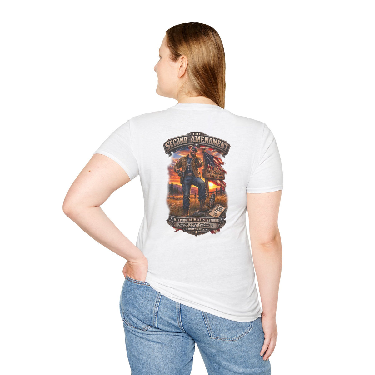 Veteran Tribute T-Shirt— American Flag Sleeve Patriotic Military T-SHirt
