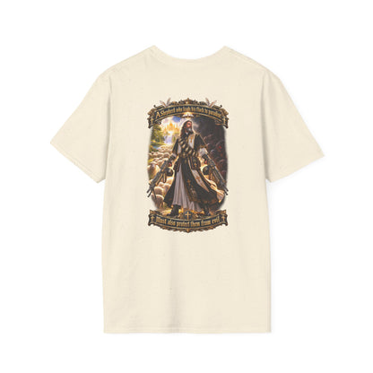 Hoodie: Gothic Angel Guardian Back Print T-Shirt – Dark Fantasy Streetwear - Personalized
