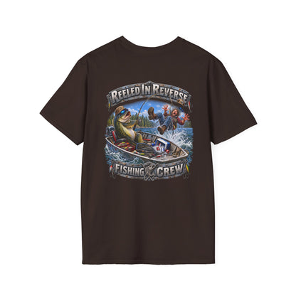 Fishing T-Shirt — "Reeled in Reverse" Graphic - Personalized