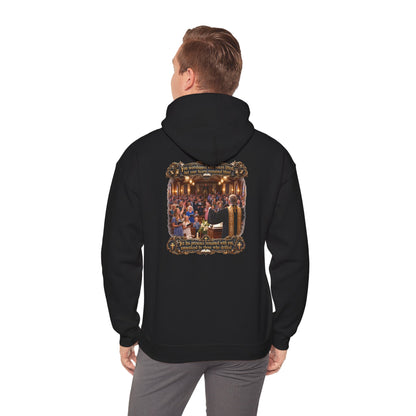 Religious Choir Scene Hoodie — Church Service Illustration - Personalized