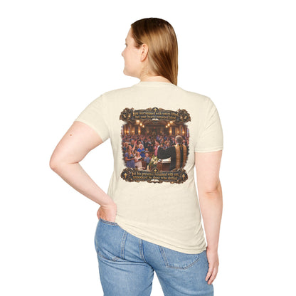Religious Choir Scene T-Shirt — Church Service Illustration - Personalized