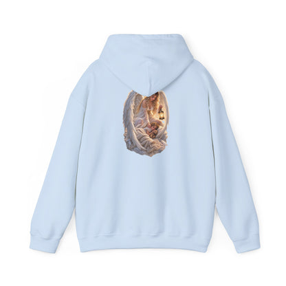 Angel Embrace Hoodie — Serene Guardian Back Print - personalized