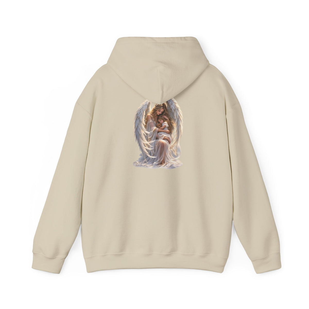 Angel Mother & Child Hoodie – Serene Guardian Graphic Hoodie - personalized