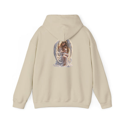 Angel Mother & Child Hoodie – Serene Guardian Graphic Hoodie - personalized
