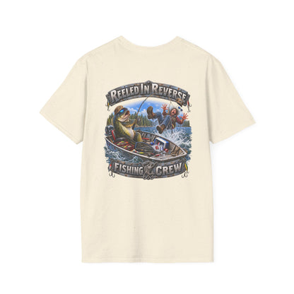 Fishing T-Shirt — "Reeled in Reverse" Graphic