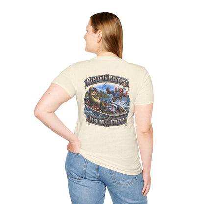 Fishing T-Shirt — "Reeled in Reverse" Graphic - Personalized