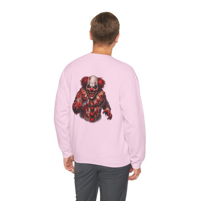 Horror Clown Bear Sweatshirt — Creepy Bloodied Teddy Graphic Sweatshirt - Personalized