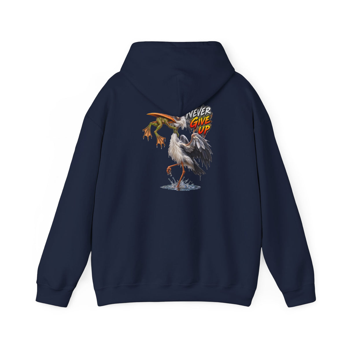 Never Give Up Stork & Frog Crewneck Hoodie
