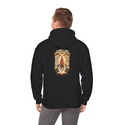 Prayer Hands Hoodie — Vintage Sacred Heart Religious Hoodie - Personalized