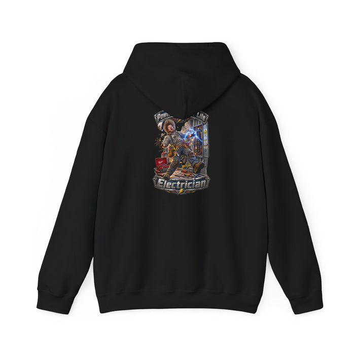 Funny Electrician Crewneck Hoodie — 'Powering Up Your Life' Tradesman Gift - Personalized