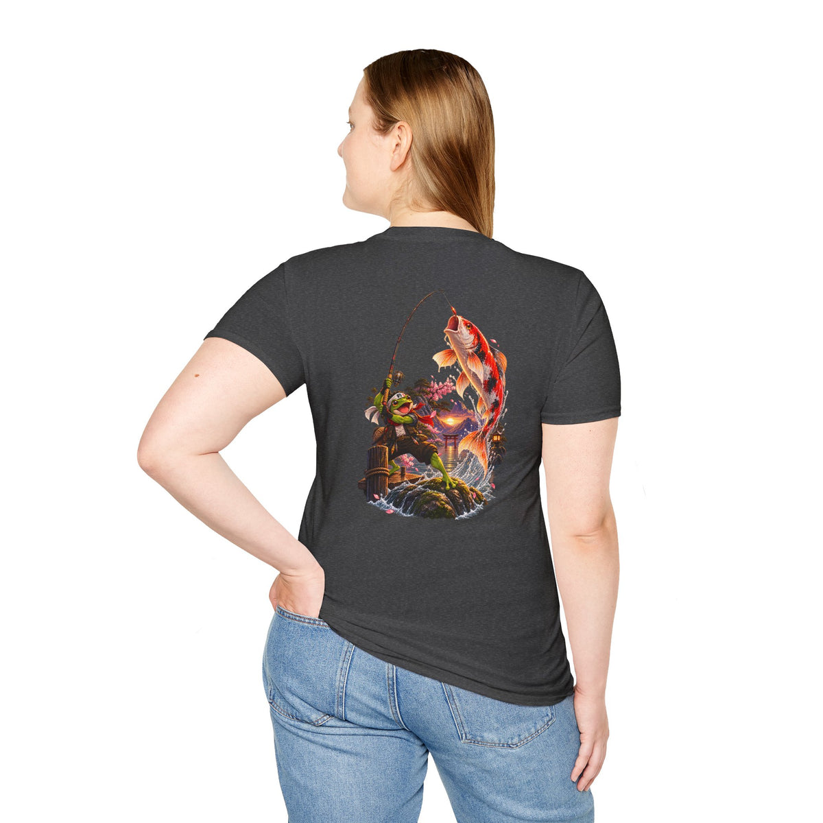 Koi Fishing T-Shirt — Asian Garden Koi Pond Graphic - Personalized