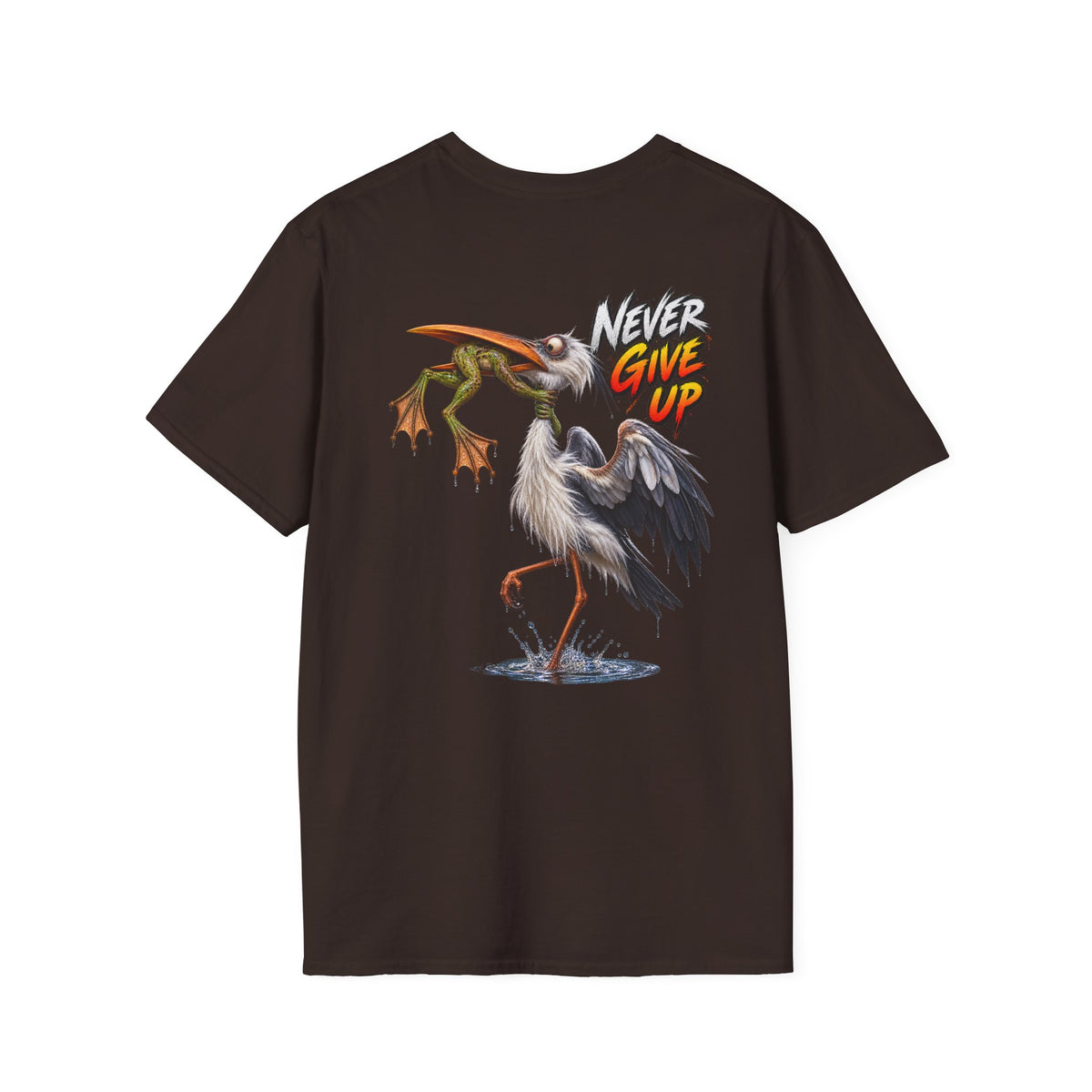 Never Give Up Stork & Frog T-Shirt - Personalized