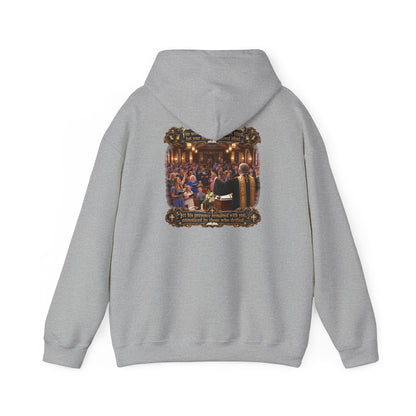 Religious Choir Scene Hoodie — Church Service Illustration - Personalized