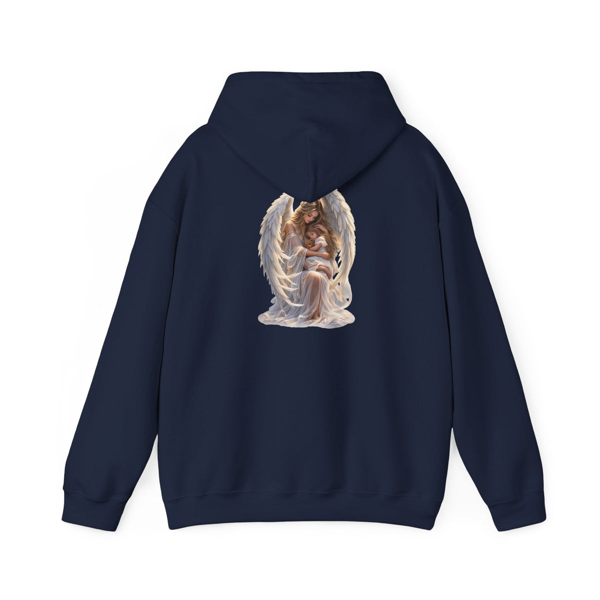 Angel Mother & Child Hoodie – Serene Guardian Graphic Hoodie - personalized
