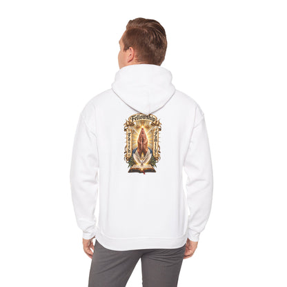 Prayer Hands Hoodie — Vintage Sacred Heart Religious Hoodie