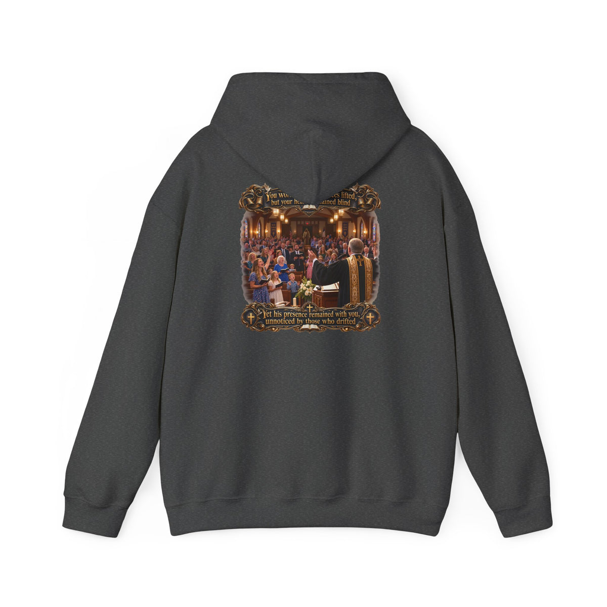 Religious Choir Scene Hoodie — Church Service Illustration - Personalized
