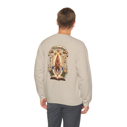 Prayer Hands Sweatshirt — Vintage Sacred Heart Religious Sweatshirt