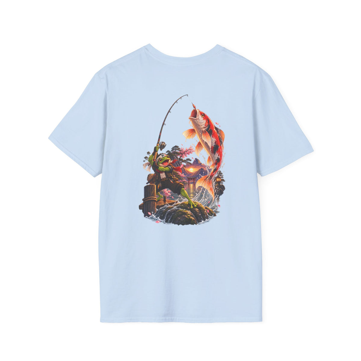 Koi Fishing T-Shirt — Asian Garden Koi Pond Graphic