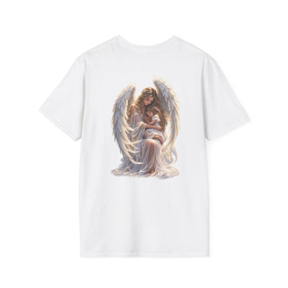 Angel Mother & Child T-Shirt – Serene Guardian Graphic T-Shirt