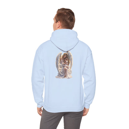 Angel Mother & Child Hoodie – Serene Guardian Graphic Hoodie - personalized
